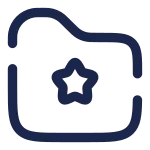 Folder Favourite (star) SVG Icon